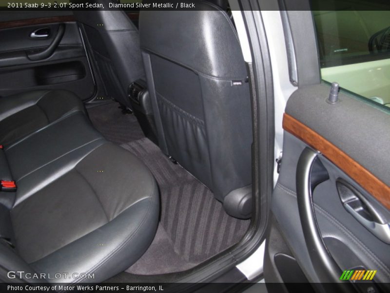 Diamond Silver Metallic / Black 2011 Saab 9-3 2.0T Sport Sedan