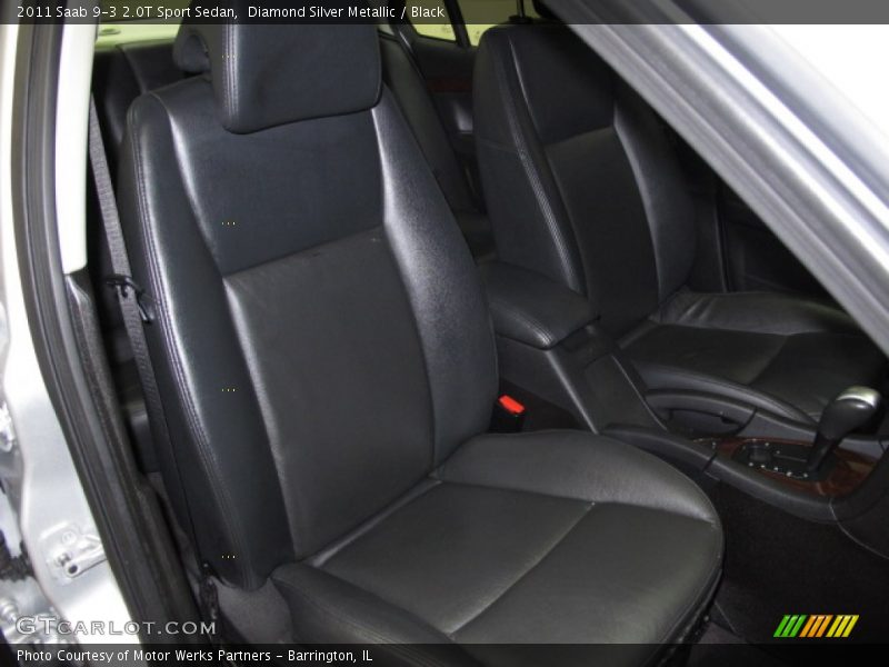 Diamond Silver Metallic / Black 2011 Saab 9-3 2.0T Sport Sedan