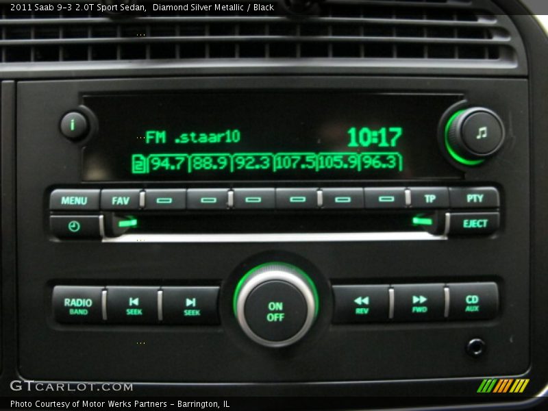 Diamond Silver Metallic / Black 2011 Saab 9-3 2.0T Sport Sedan