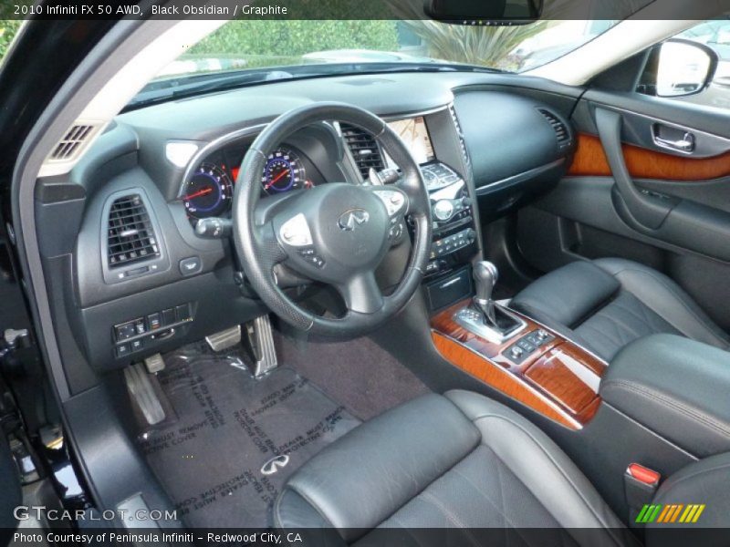 Graphite Interior - 2010 FX 50 AWD 