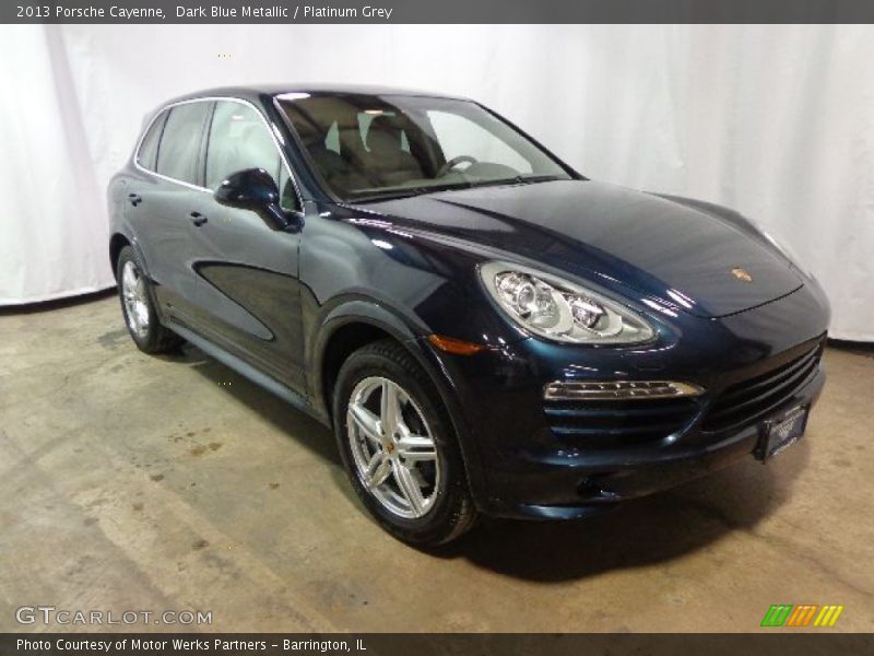 Dark Blue Metallic / Platinum Grey 2013 Porsche Cayenne