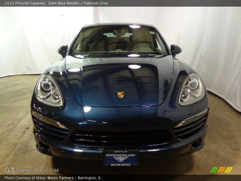 Dark Blue Metallic / Platinum Grey 2013 Porsche Cayenne