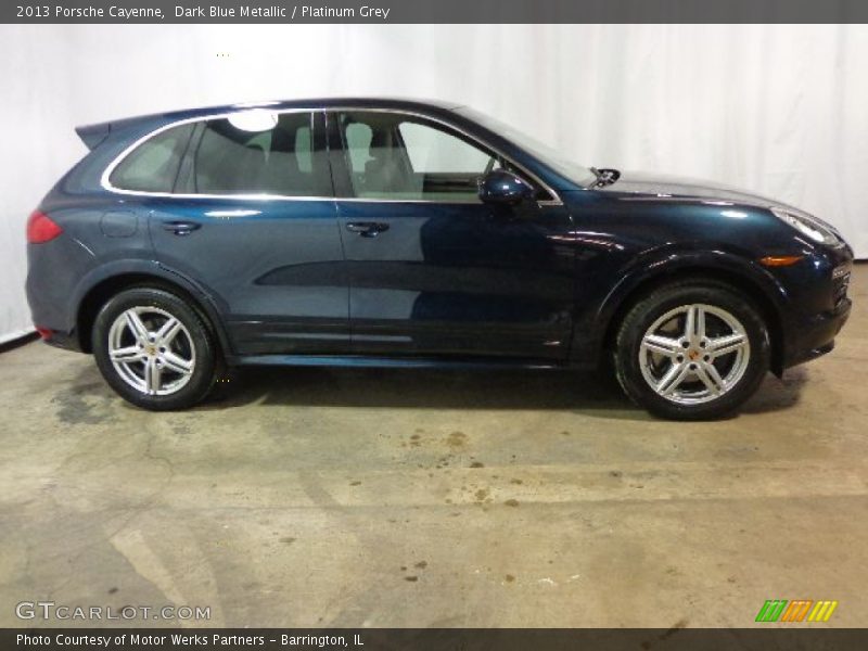 Dark Blue Metallic / Platinum Grey 2013 Porsche Cayenne