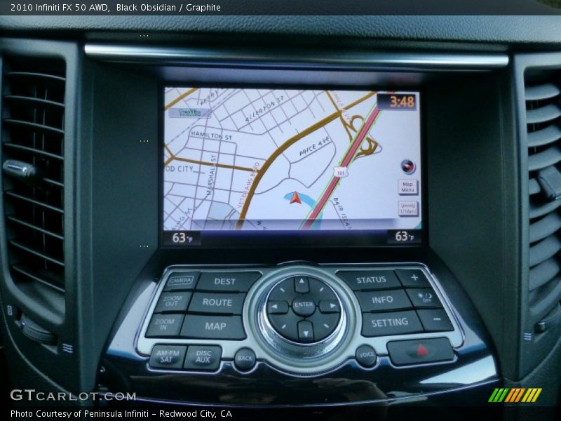 Navigation of 2010 FX 50 AWD