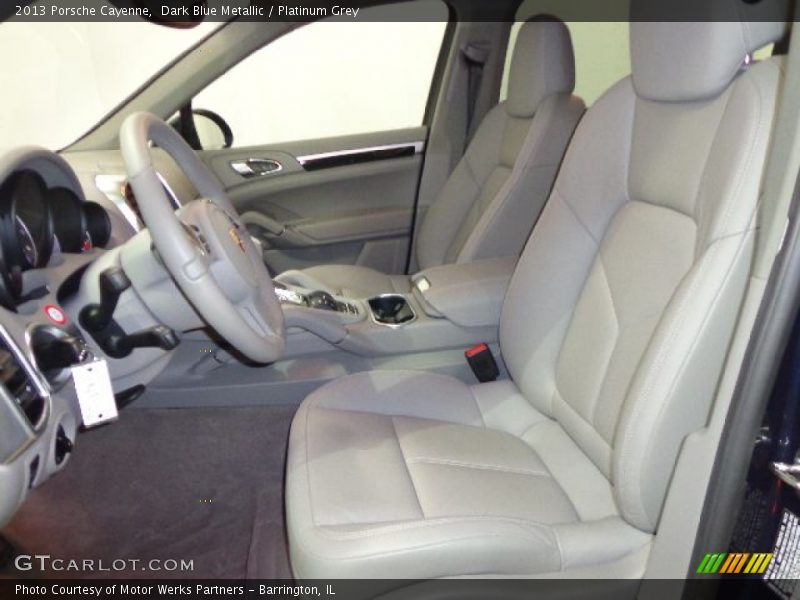 Dark Blue Metallic / Platinum Grey 2013 Porsche Cayenne