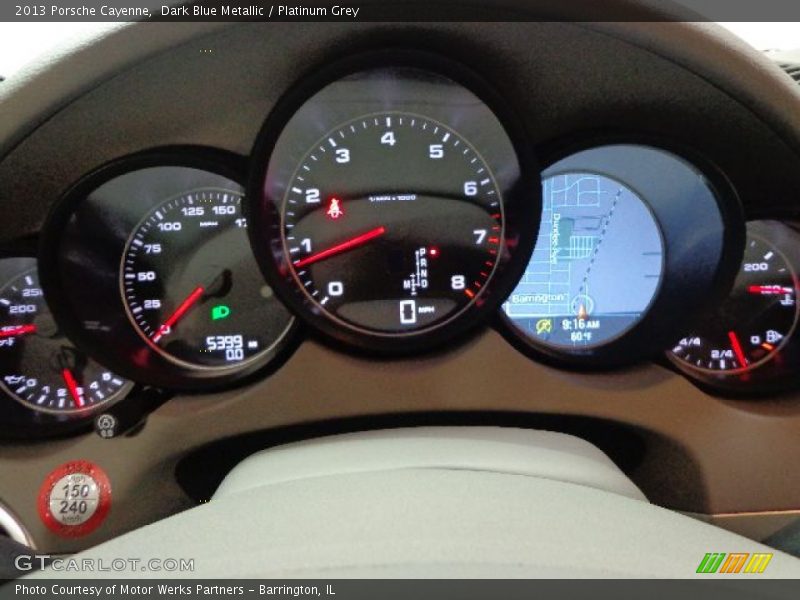 Dark Blue Metallic / Platinum Grey 2013 Porsche Cayenne