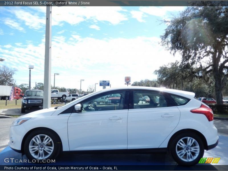 Oxford White / Stone 2012 Ford Focus SEL 5-Door