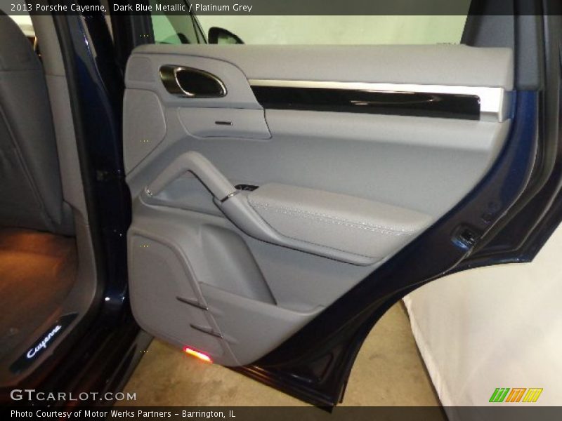 Dark Blue Metallic / Platinum Grey 2013 Porsche Cayenne