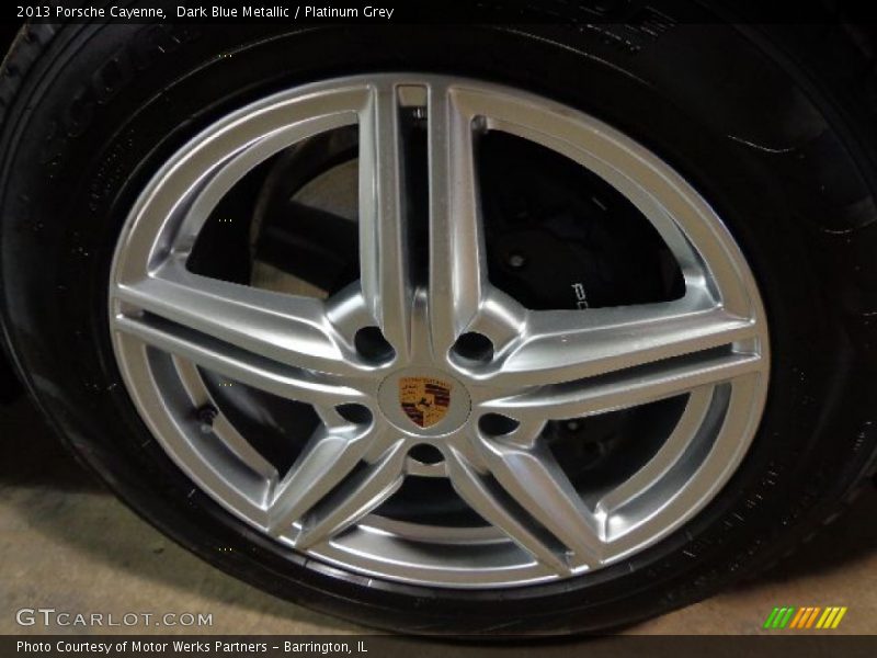 Dark Blue Metallic / Platinum Grey 2013 Porsche Cayenne