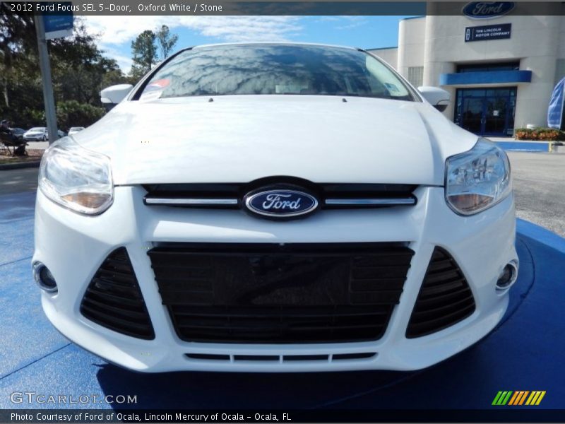 Oxford White / Stone 2012 Ford Focus SEL 5-Door