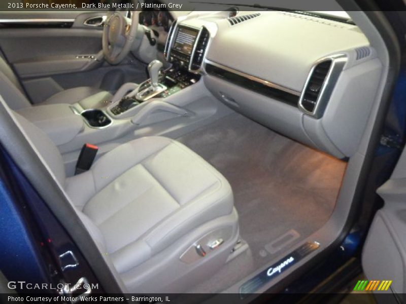 Dark Blue Metallic / Platinum Grey 2013 Porsche Cayenne