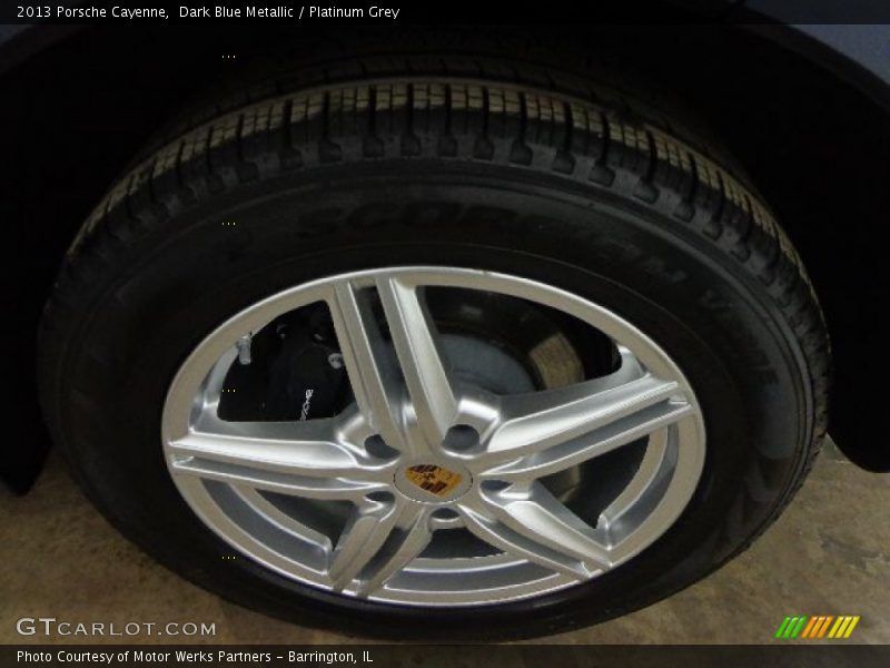 Dark Blue Metallic / Platinum Grey 2013 Porsche Cayenne