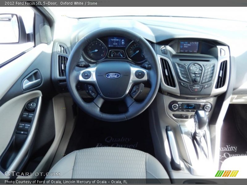 Oxford White / Stone 2012 Ford Focus SEL 5-Door