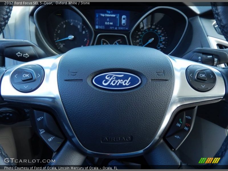 Oxford White / Stone 2012 Ford Focus SEL 5-Door
