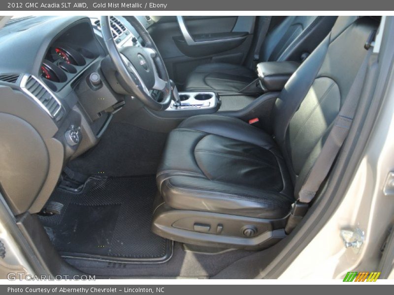 Gold Mist Metallic / Ebony 2012 GMC Acadia SLT AWD