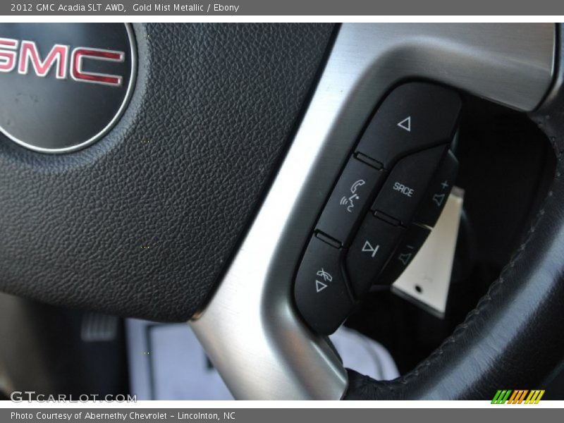 Gold Mist Metallic / Ebony 2012 GMC Acadia SLT AWD