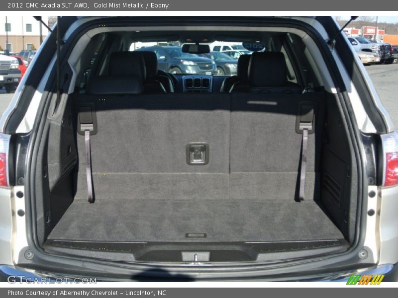 Gold Mist Metallic / Ebony 2012 GMC Acadia SLT AWD