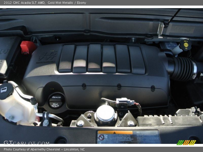 Gold Mist Metallic / Ebony 2012 GMC Acadia SLT AWD