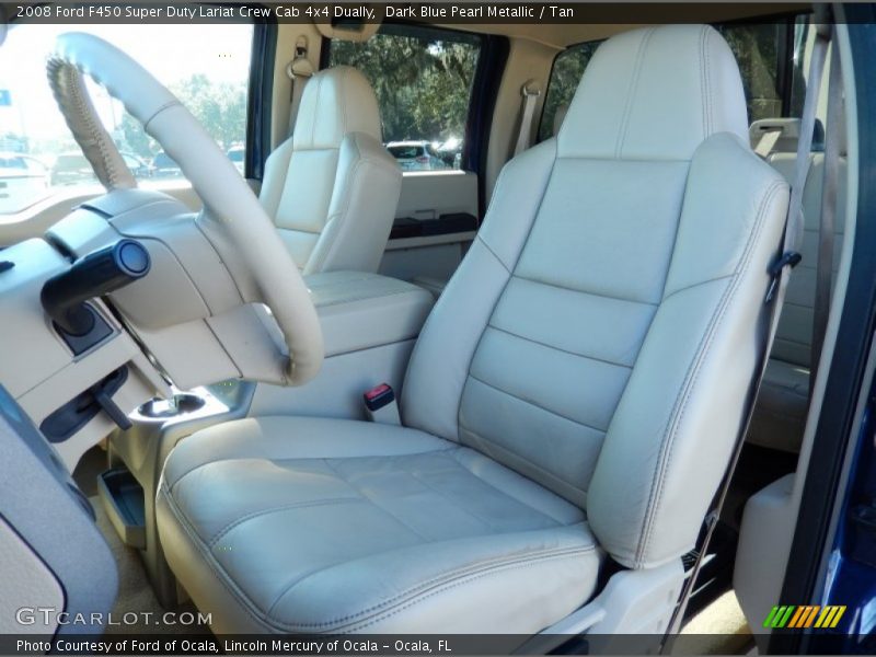 Front Seat of 2008 F450 Super Duty Lariat Crew Cab 4x4 Dually