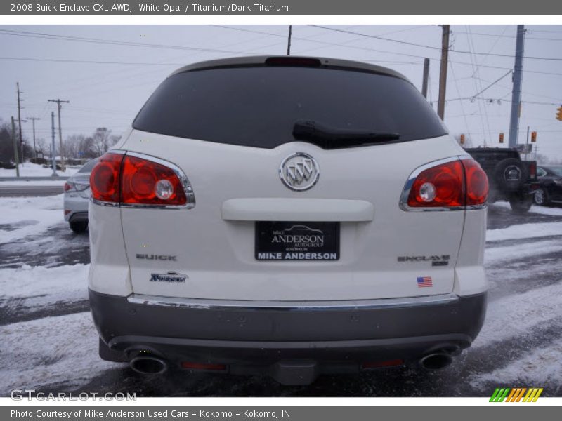 White Opal / Titanium/Dark Titanium 2008 Buick Enclave CXL AWD