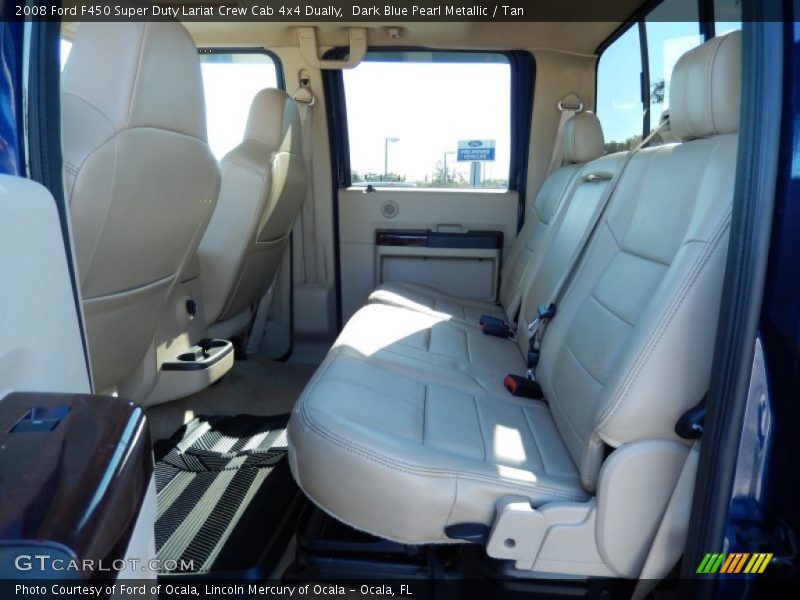 Rear Seat of 2008 F450 Super Duty Lariat Crew Cab 4x4 Dually