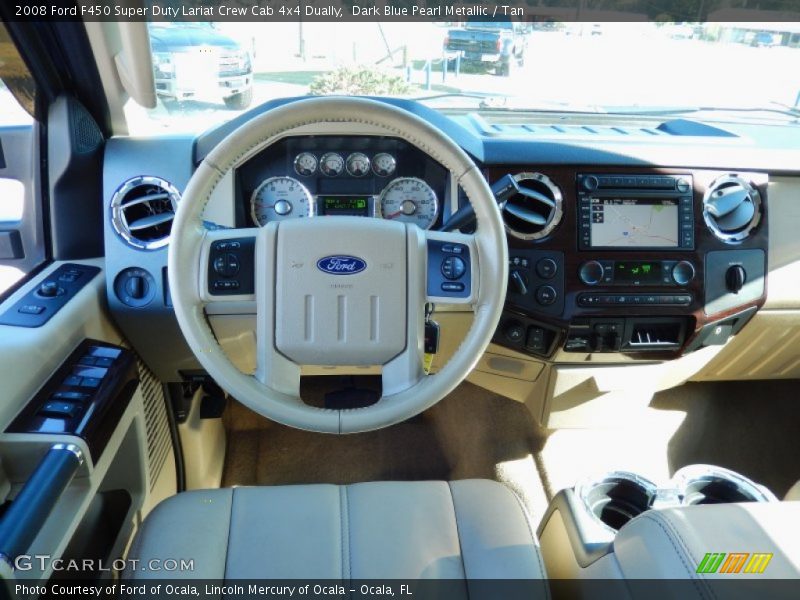 Dashboard of 2008 F450 Super Duty Lariat Crew Cab 4x4 Dually