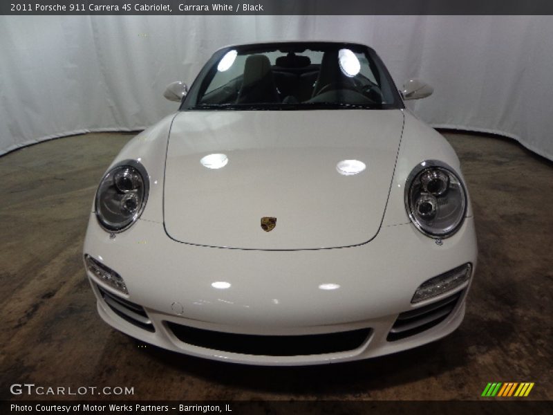 Carrara White / Black 2011 Porsche 911 Carrera 4S Cabriolet