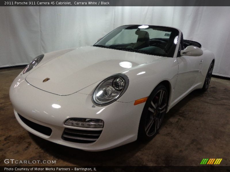 Carrara White / Black 2011 Porsche 911 Carrera 4S Cabriolet