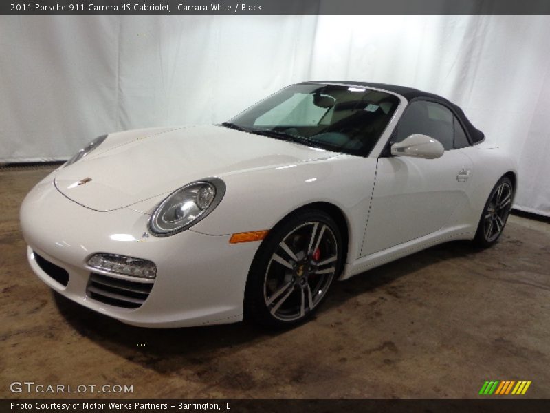 Carrara White / Black 2011 Porsche 911 Carrera 4S Cabriolet
