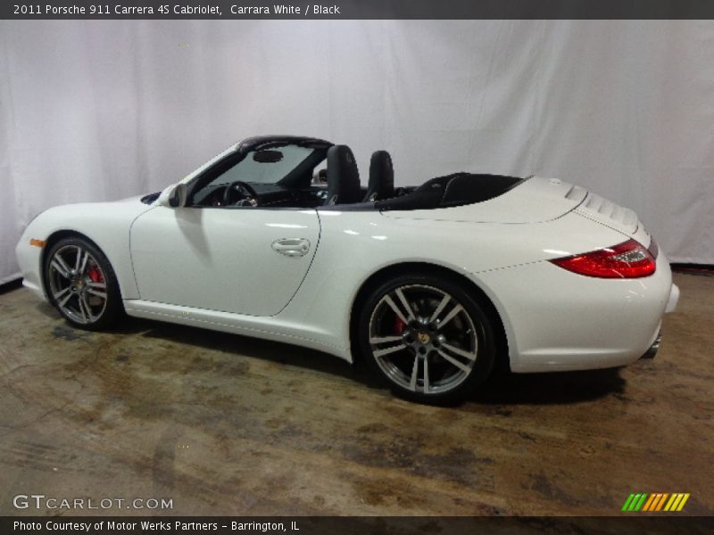 Carrara White / Black 2011 Porsche 911 Carrera 4S Cabriolet
