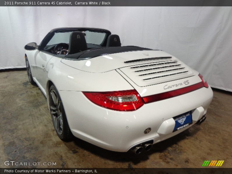Carrara White / Black 2011 Porsche 911 Carrera 4S Cabriolet