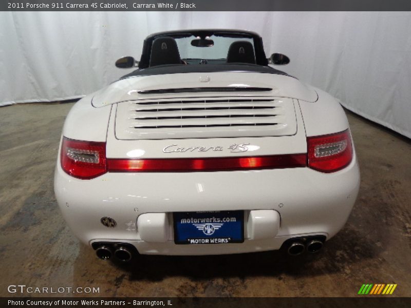 Carrara White / Black 2011 Porsche 911 Carrera 4S Cabriolet