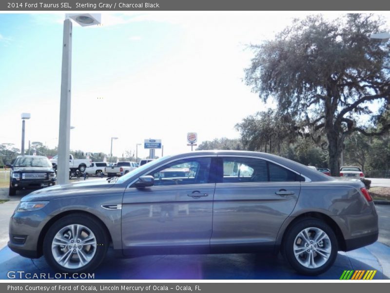 Sterling Gray / Charcoal Black 2014 Ford Taurus SEL