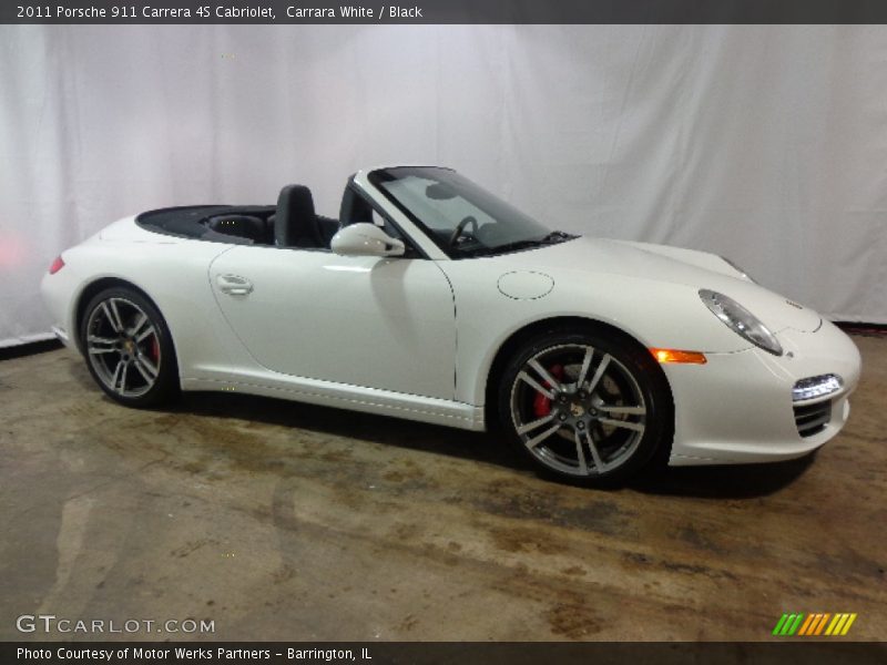 Carrara White / Black 2011 Porsche 911 Carrera 4S Cabriolet