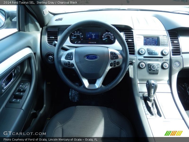 Sterling Gray / Charcoal Black 2014 Ford Taurus SEL