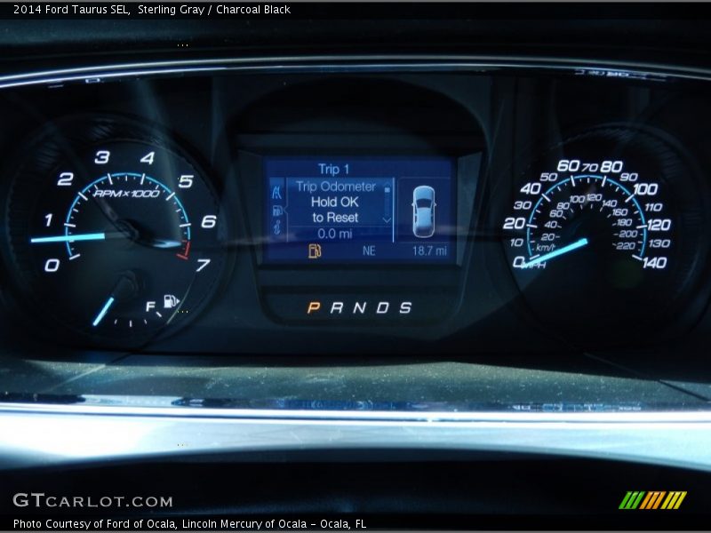 Sterling Gray / Charcoal Black 2014 Ford Taurus SEL