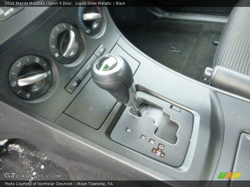 Liquid Silver Metallic / Black 2013 Mazda MAZDA3 i Sport 4 Door