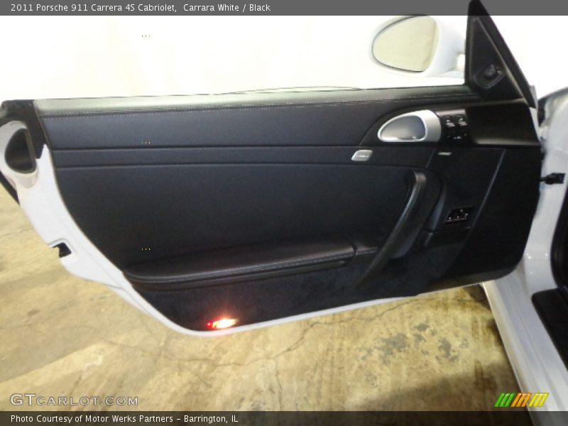 Carrara White / Black 2011 Porsche 911 Carrera 4S Cabriolet