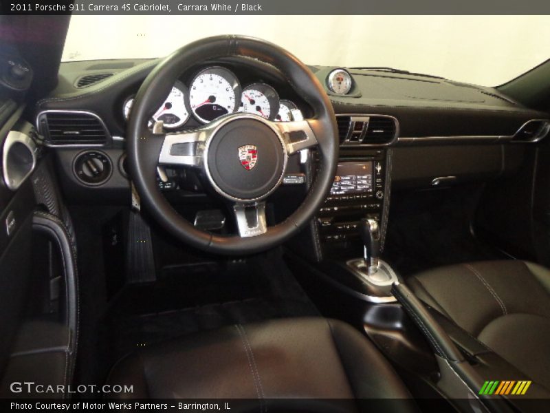 Carrara White / Black 2011 Porsche 911 Carrera 4S Cabriolet