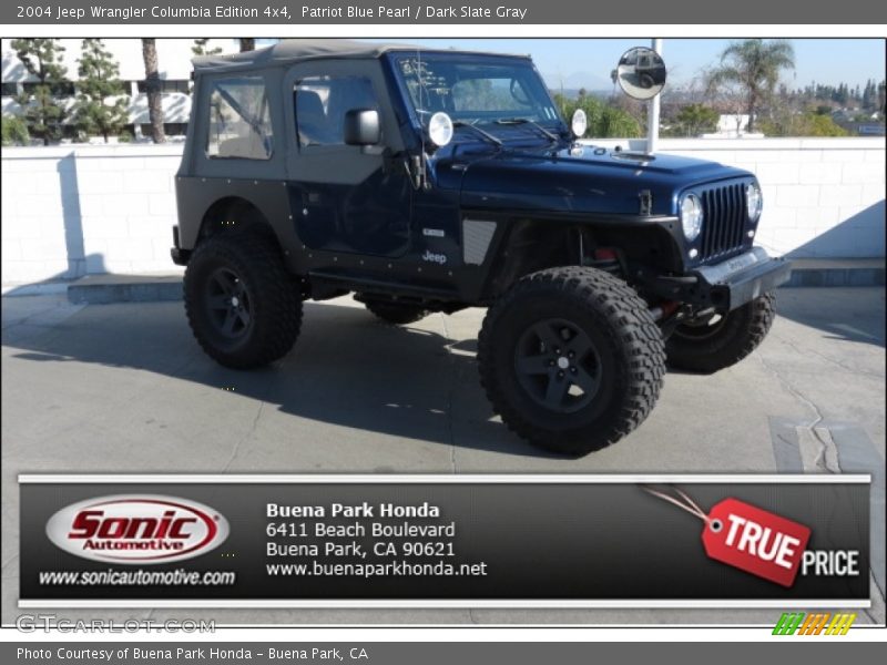 Patriot Blue Pearl / Dark Slate Gray 2004 Jeep Wrangler Columbia Edition 4x4