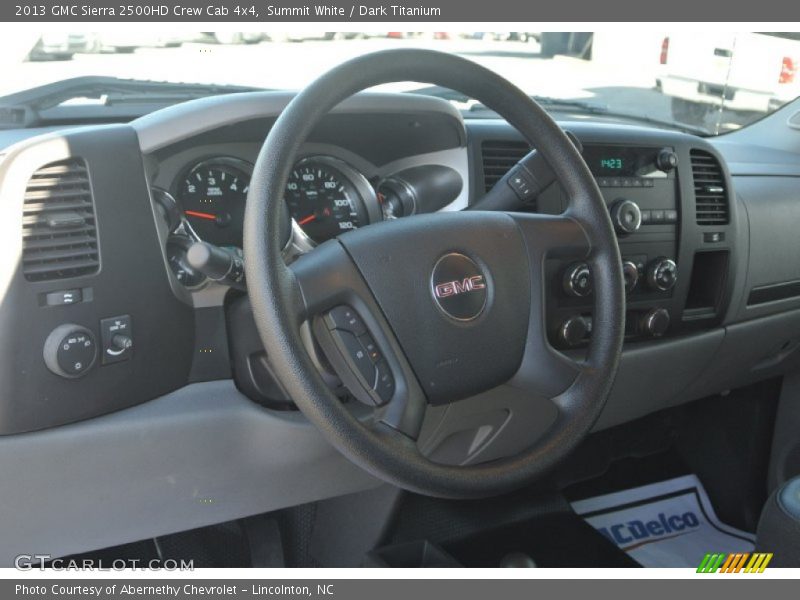 Summit White / Dark Titanium 2013 GMC Sierra 2500HD Crew Cab 4x4