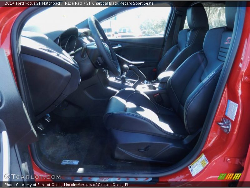 Race Red / ST Charcoal Black Recaro Sport Seats 2014 Ford Focus ST Hatchback