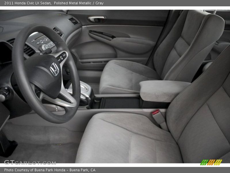Polished Metal Metallic / Gray 2011 Honda Civic LX Sedan