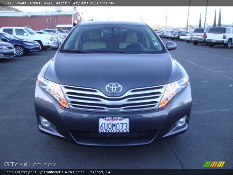 Magnetic Gray Metallic / Light Gray 2012 Toyota Venza LE AWD
