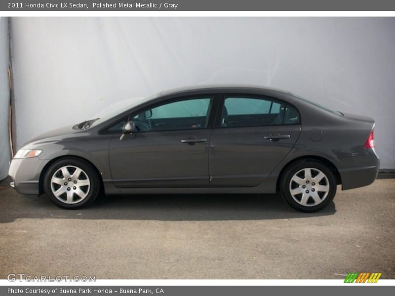 Polished Metal Metallic / Gray 2011 Honda Civic LX Sedan