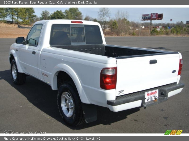 Oxford White / Dark Graphite 2003 Ford Ranger Edge Regular Cab