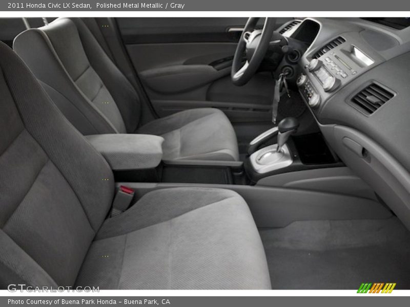 Polished Metal Metallic / Gray 2011 Honda Civic LX Sedan