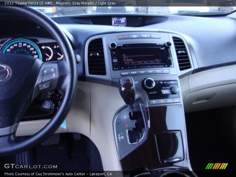 Magnetic Gray Metallic / Light Gray 2012 Toyota Venza LE AWD