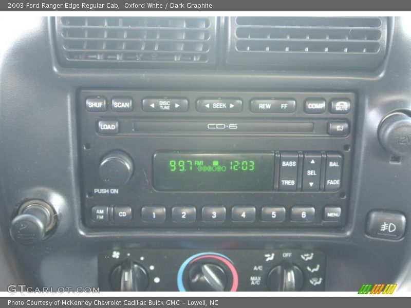 Oxford White / Dark Graphite 2003 Ford Ranger Edge Regular Cab