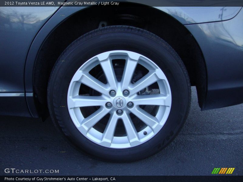 Magnetic Gray Metallic / Light Gray 2012 Toyota Venza LE AWD